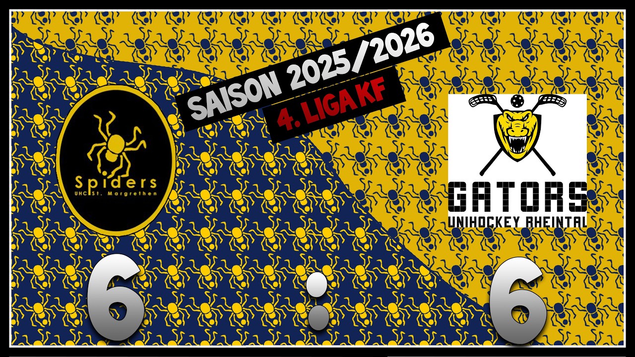 UHC Spiders St.Margrethen VS Rheintal Gators | 08.03.2026 | 4.Liga | KF | Unihockey