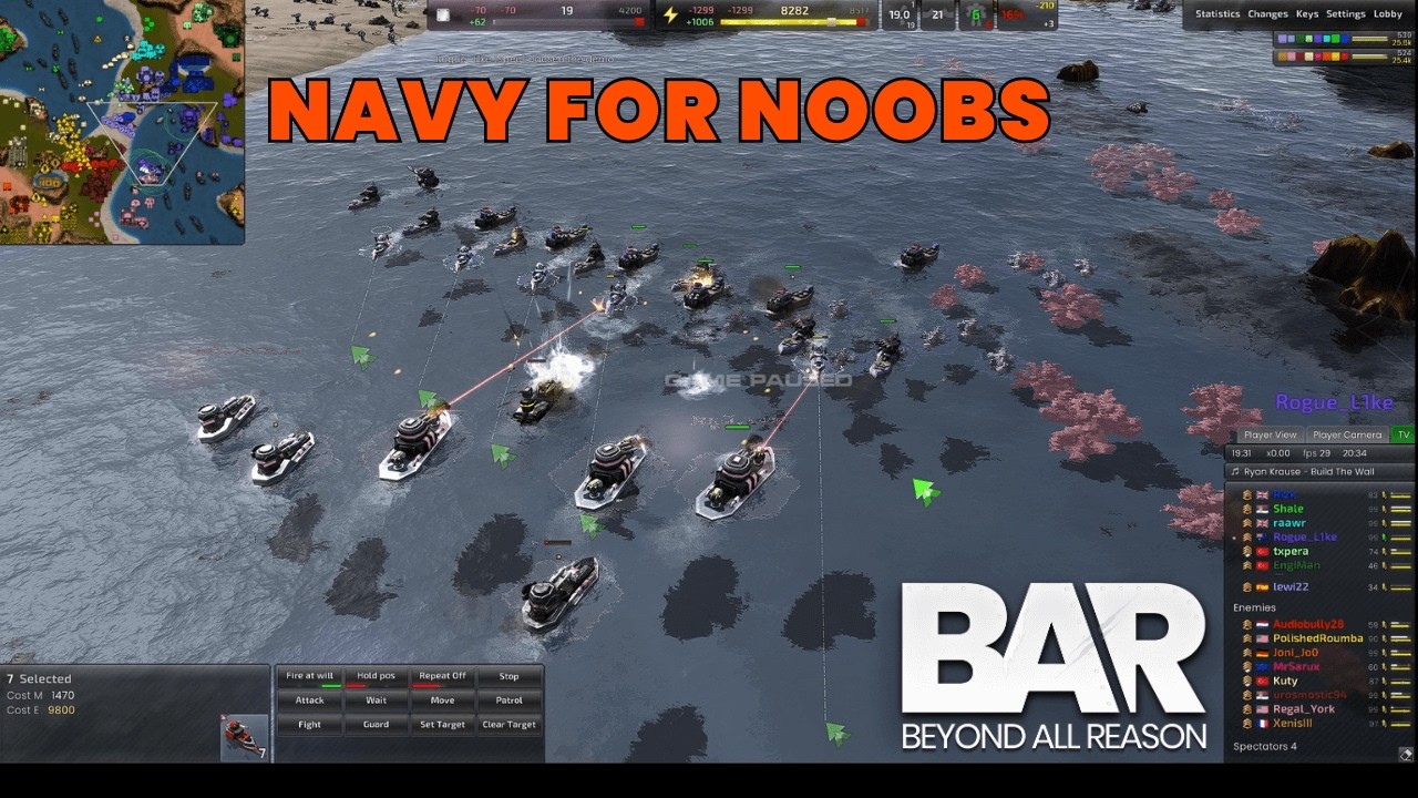 Idiot-Proof Navy Guide For Noobs | Beyond All Reason | BAR Game Guide For Beginners
