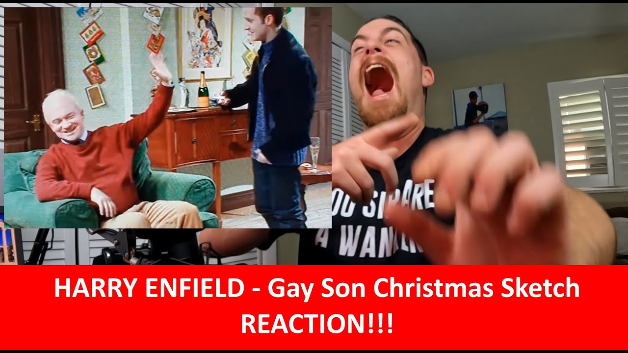 American Reacts HARRY ENFIELD - Gay Son Christmas Sketch REACTION