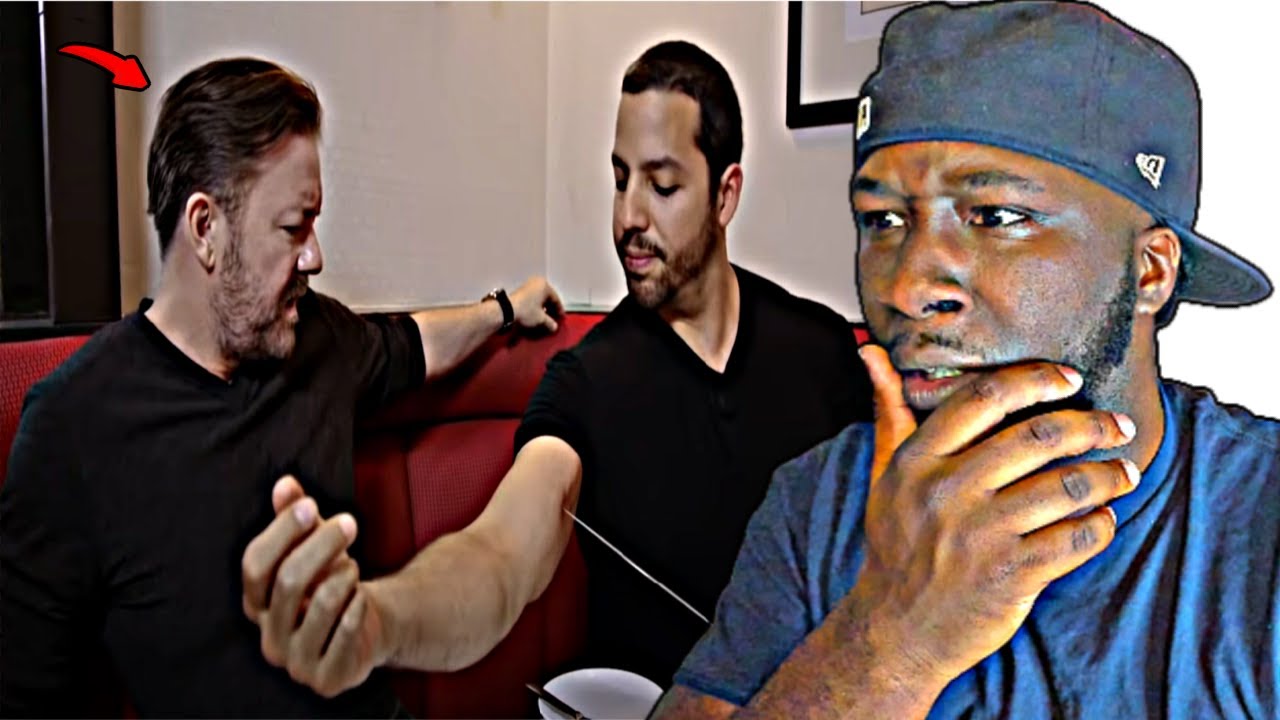 Ricky Gervais Sees Pierced Arm: Real or Magic | David Blaine | REACTION