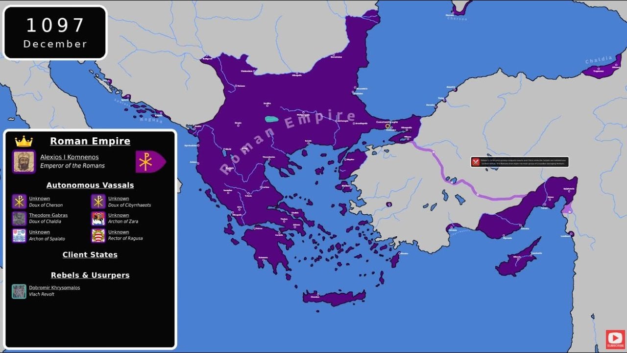 The Reign of Alexios I Komnenos: Every Month (1081 - 1118)