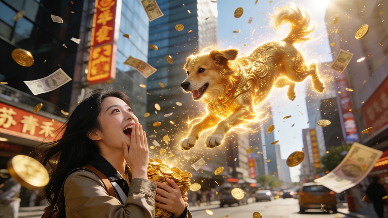 🔔天庭神犬哮天犬從天而降，砸中進城打工的蘇青禾，一人一狗聯手透視撿漏、修復古董，從此在現代都市開啓笑料百出的暴富傳奇！#首發新劇 #無腦劇 #完結短劇