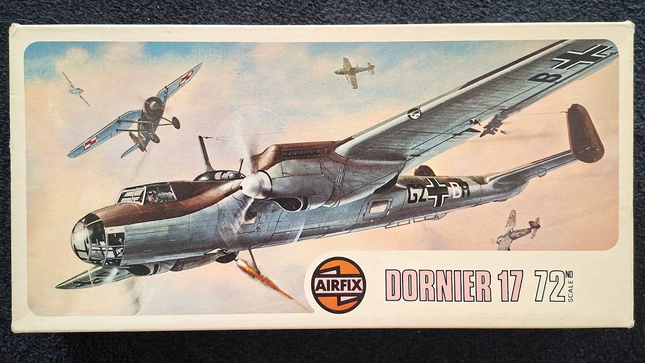 Сборка модели Dornier 17 от Airfix в масштабе 1/72 (полный процесс)