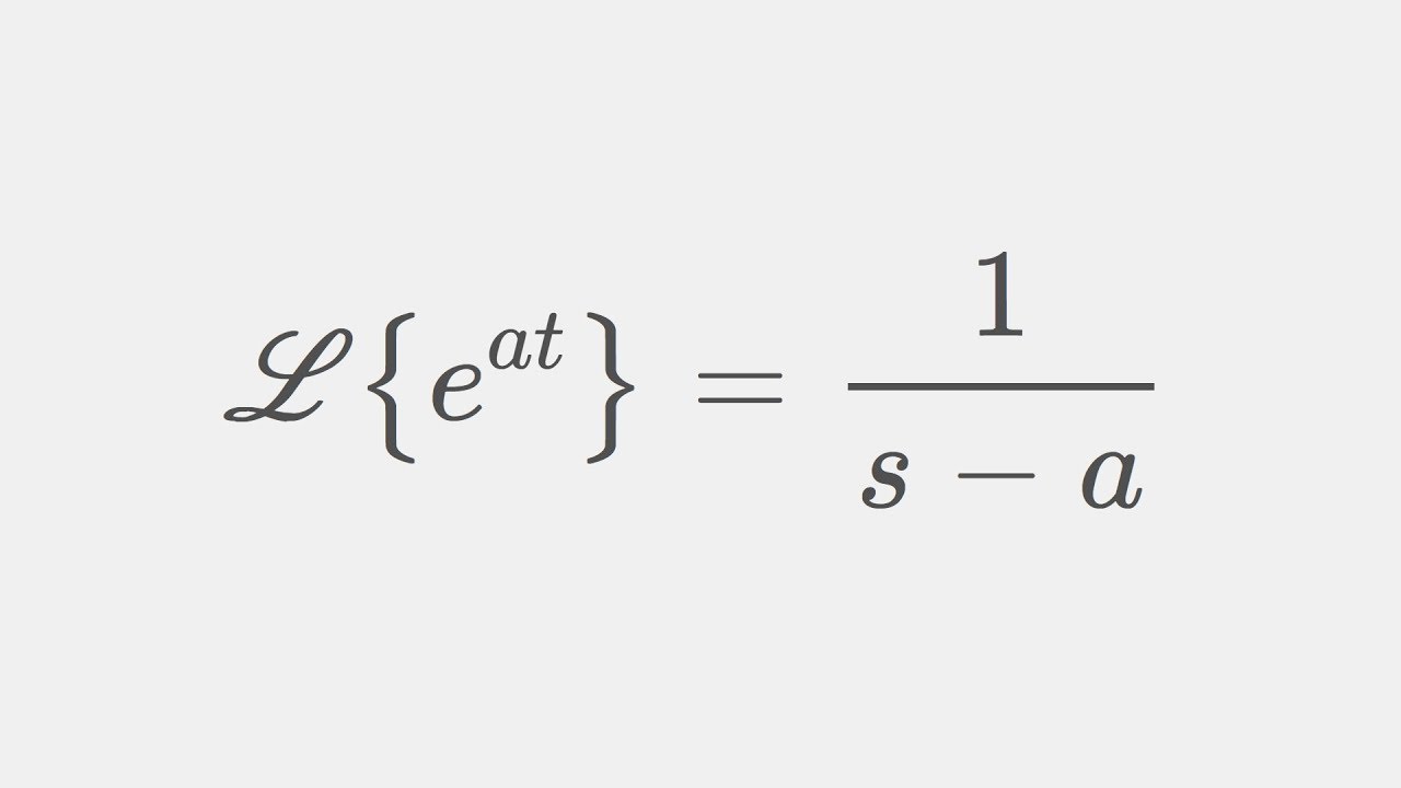 Laplace transform: e^at and e^-at