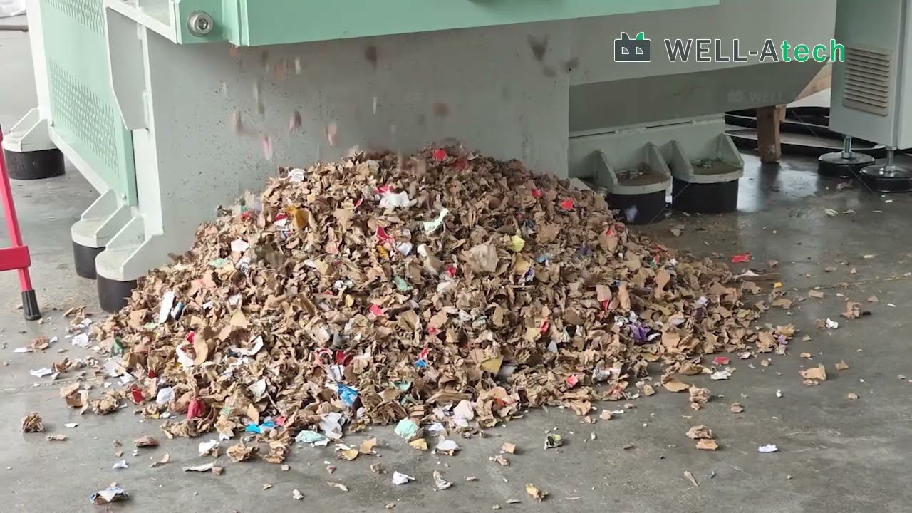 Super Powerful Single Shaft Shredder - cardboard shredder #shredder #recycling #machine