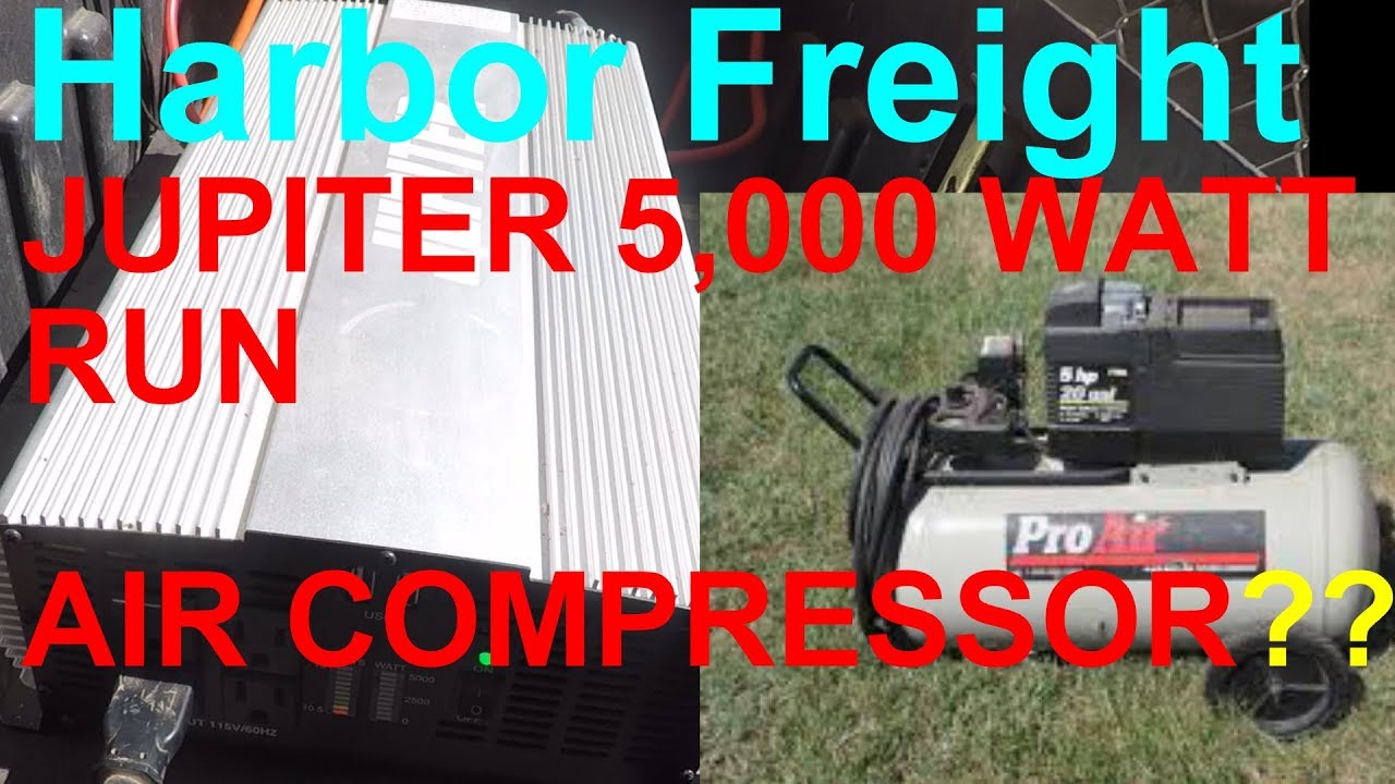 Will the Harbor Freight Jupiter inverter RUN Air Compressor? (63428)