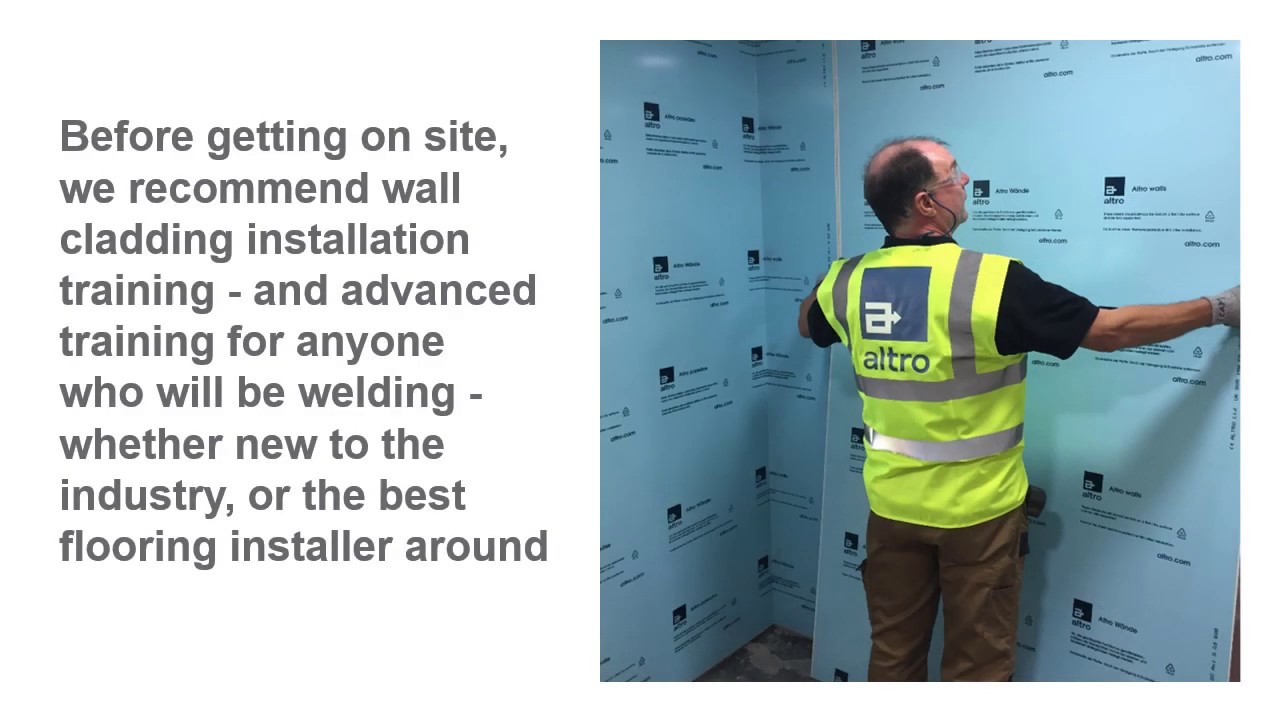 Installing Altro walls: getting started