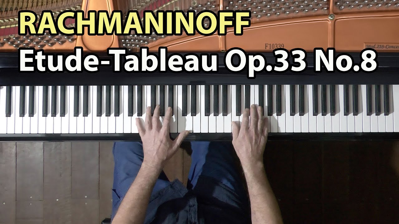 Rachmaninoff Etude-Tableau Op.33 No.8 - P. Barton, FEURICH piano