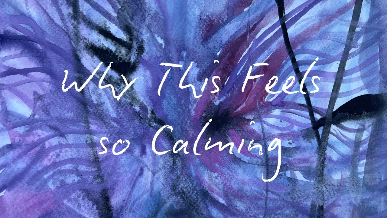 Why this feels so calming @Calmheartsupport #painting #watercolorpainting #relaxartonline #calm