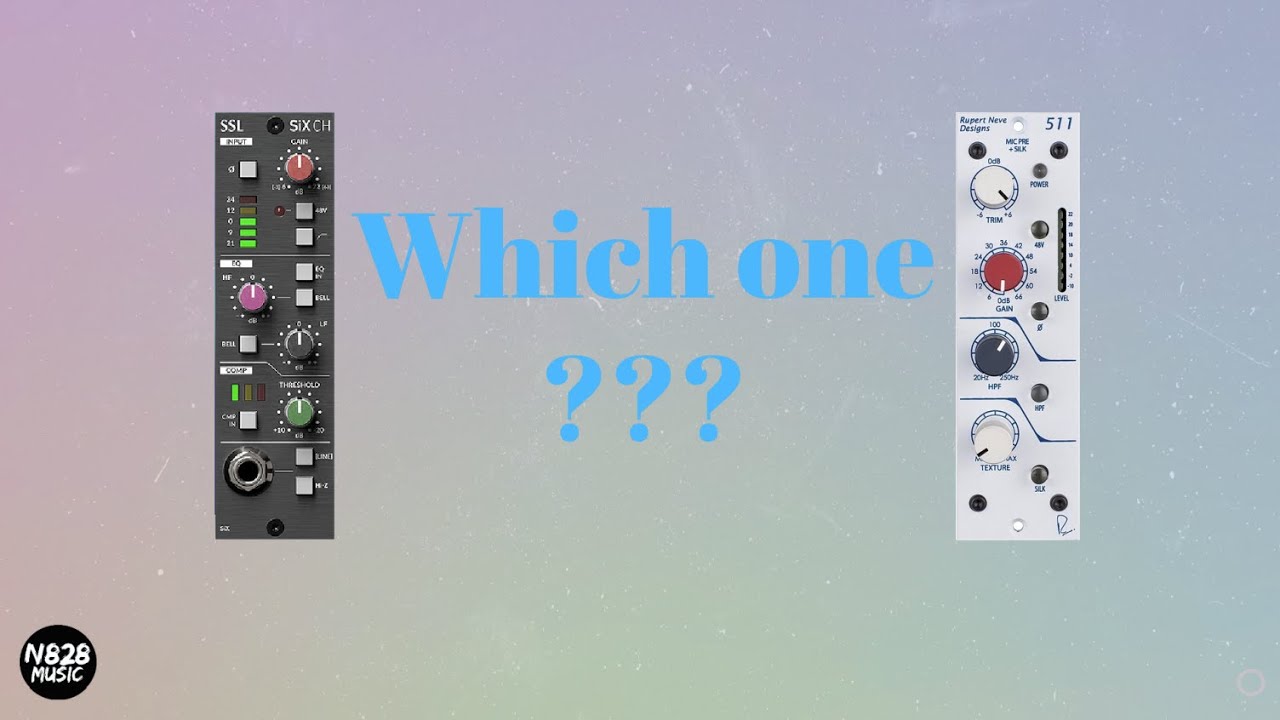 Neve 511 vs SSL SIX CH Preamp Comparison (Audio Examples)