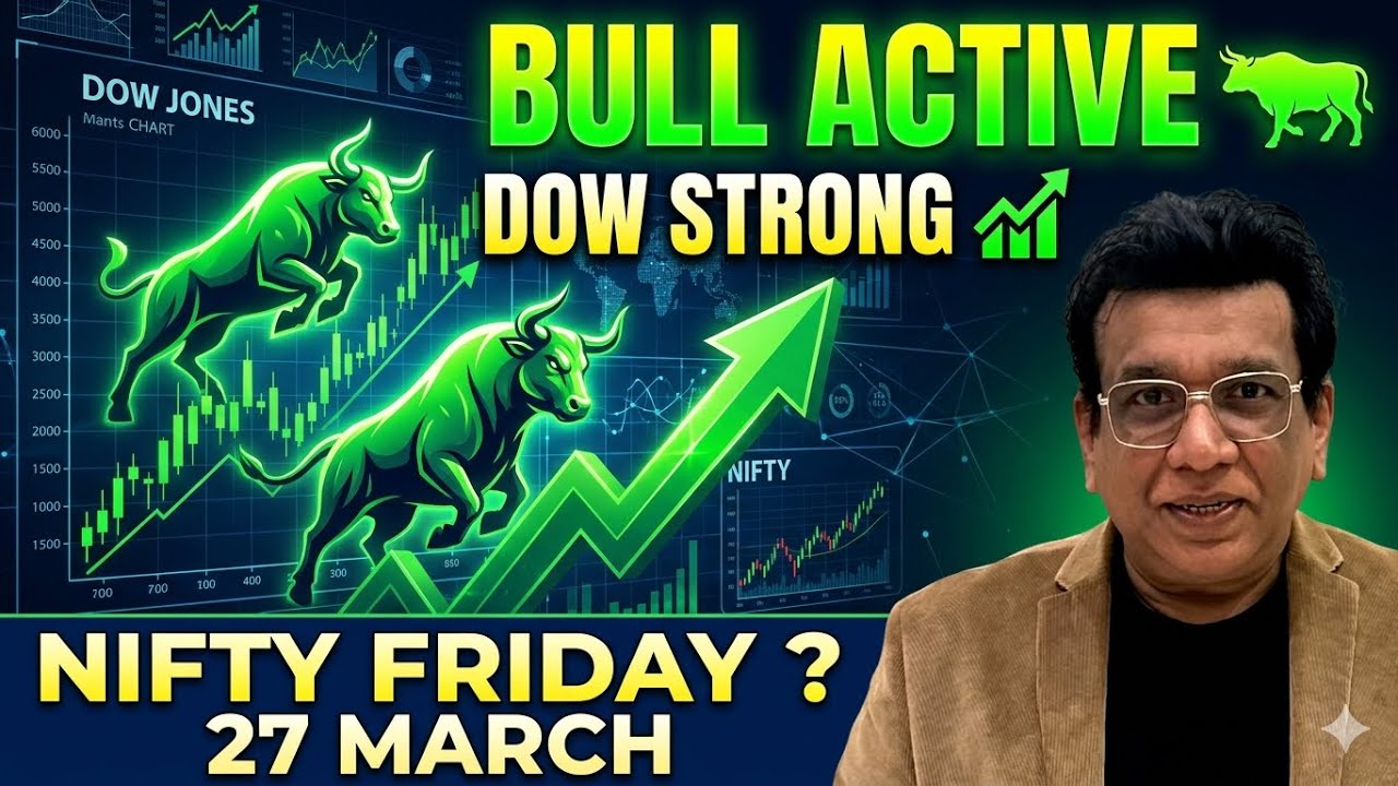 nifty prediction for tomorrow & bank nifty analysis for friday 27/3/2026