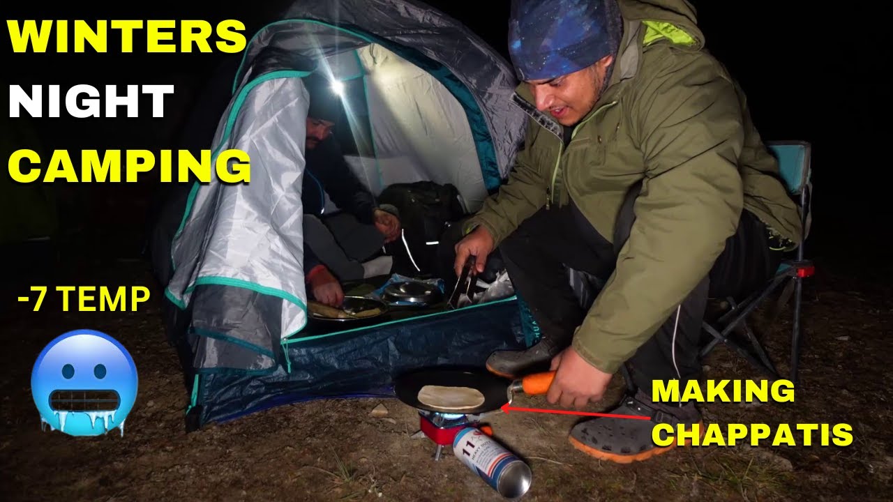 Winter Night Camping In Uttarakhand | Extreme Cold Subzero Temperature | Camping in India
