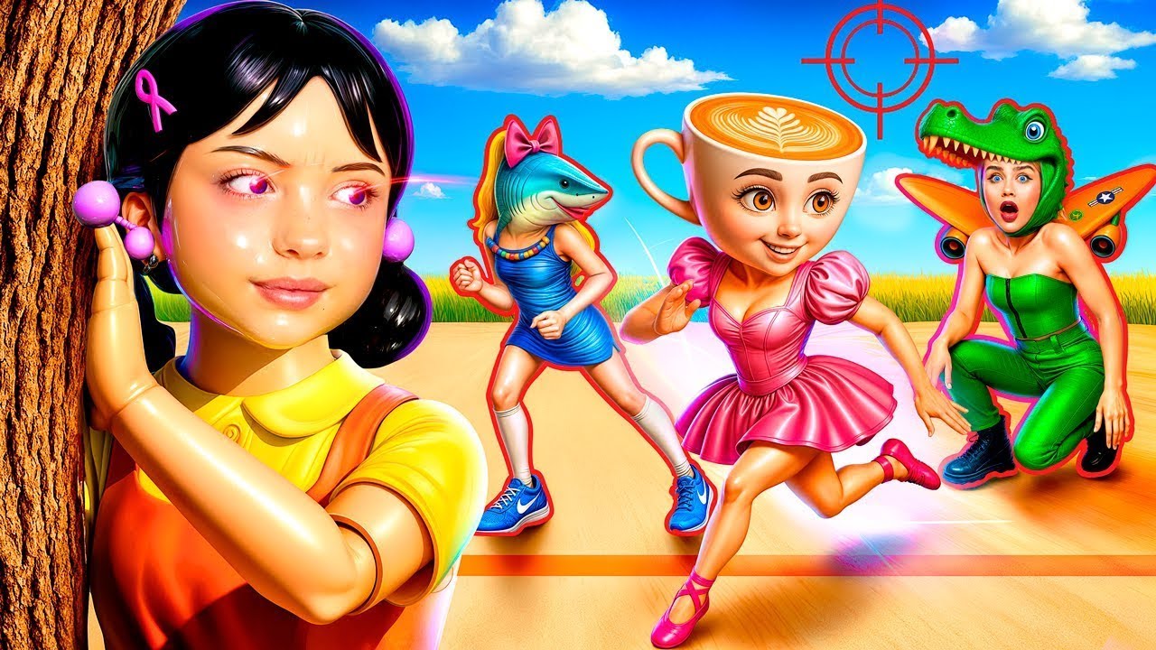 イタリアンブレインロットが『イカゲーム』の世界に入り込んだ！