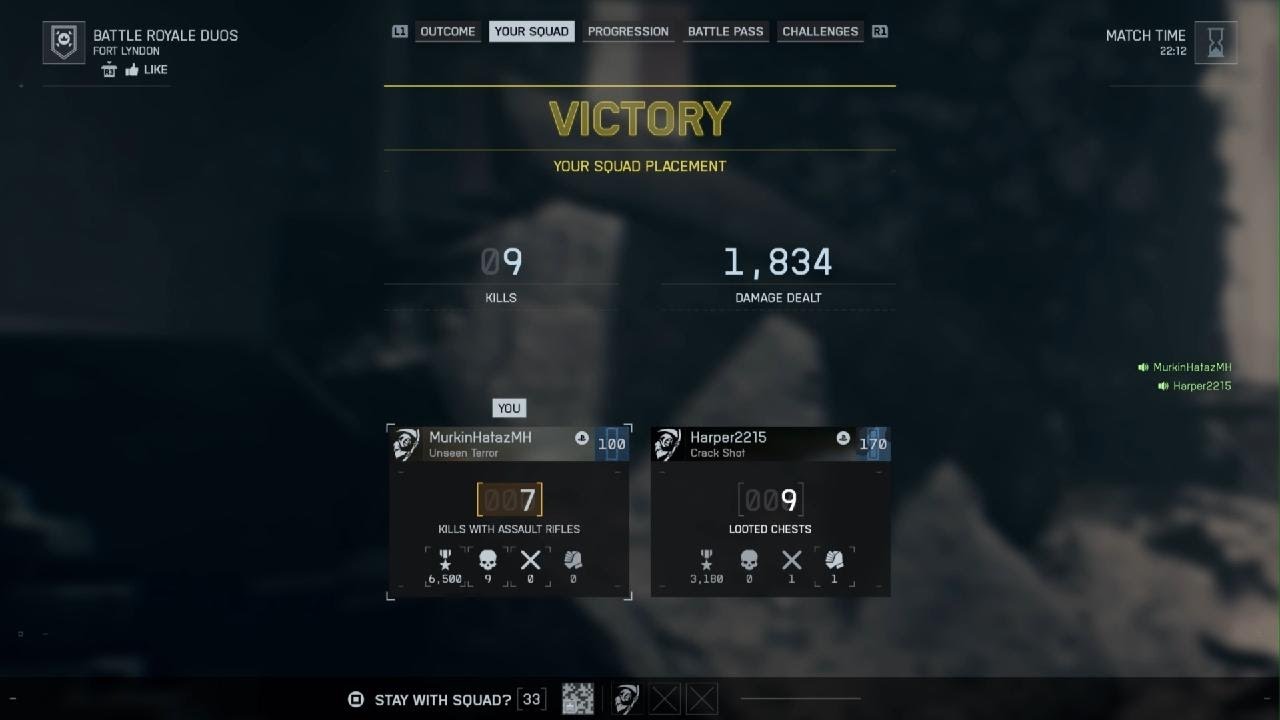 Battlefield REDSEC Victory 9 kills total playing with random clutch city