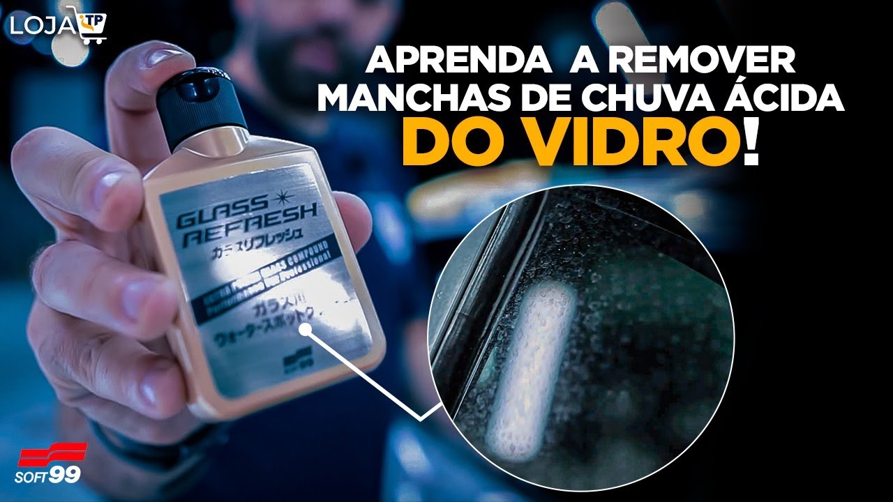 COMO REMOVER MANCHAS DE CHUVA ÁCIDA DO VIDRO DO SEU CARRO 🌧️💦