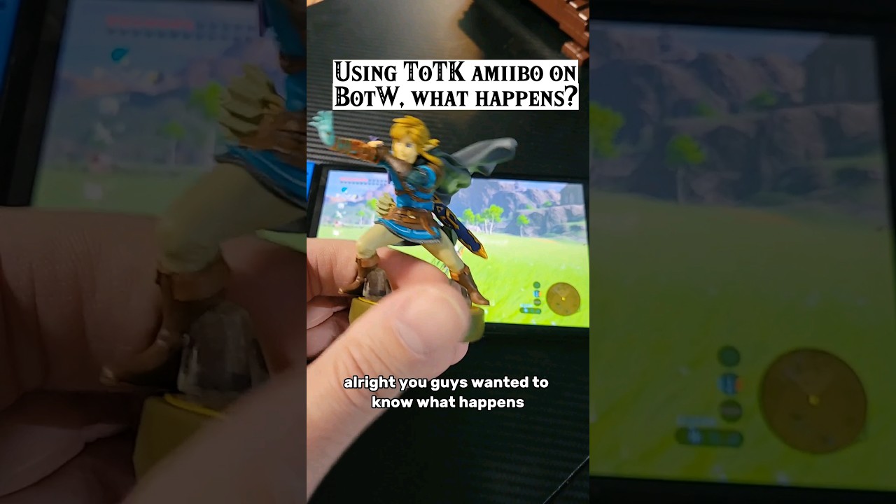 What happens if you use the Tears of The Kingdom Amiibo in BotW #Nintendo #amiibo #zelda #totk #botw
