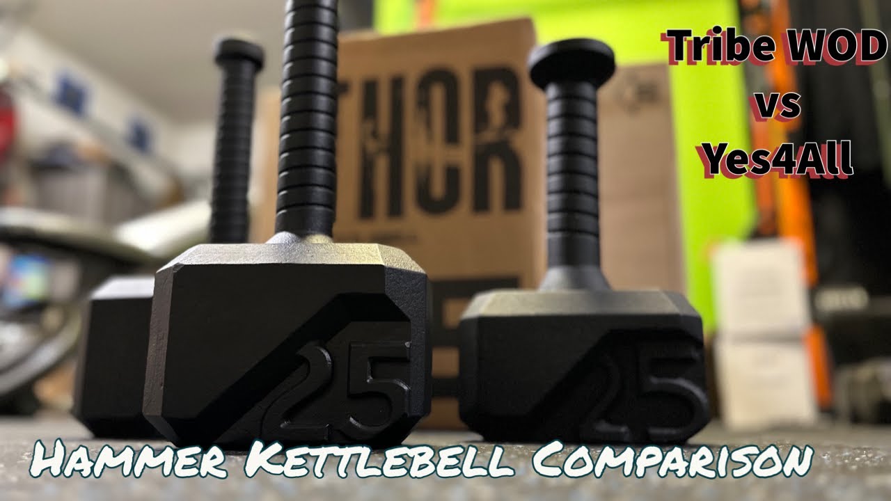 Hammer KettleBell Comparison Tribe WOD vs Yes4All