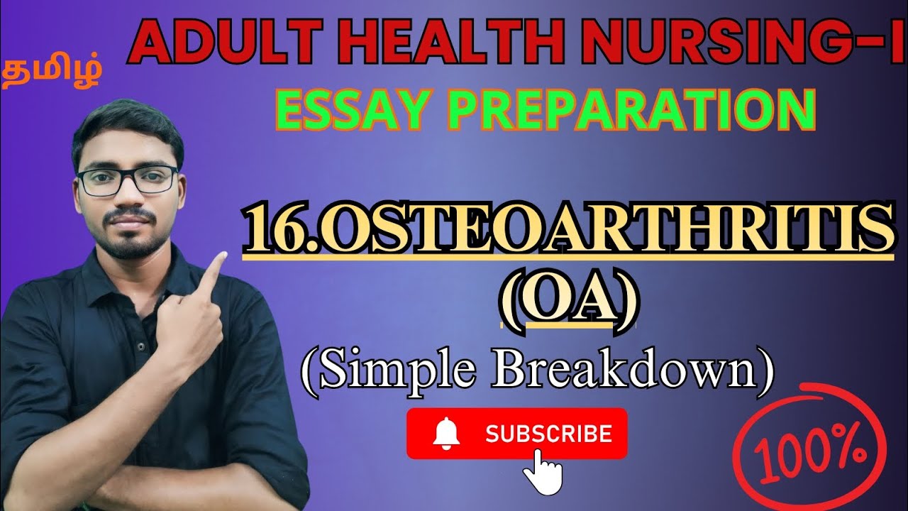 16.Osteoarthritis in AHN | Clinical Manifestations, Medical & Nursing Management | NN4U