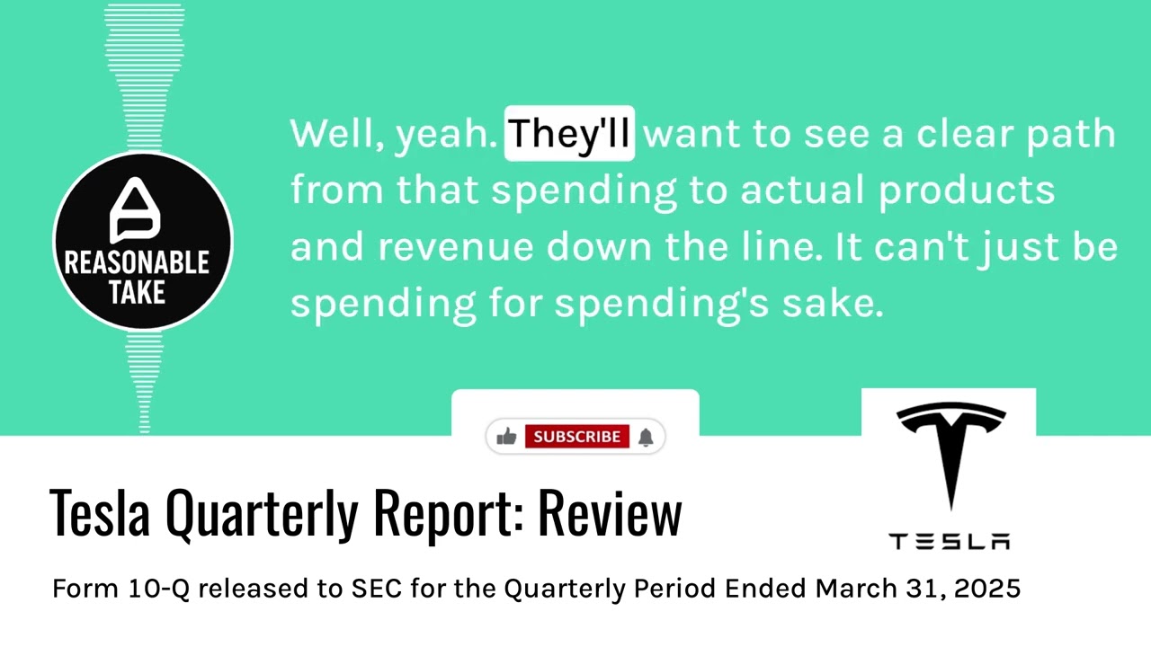 Tesla Quarterly Report to end of March 2025: Review for Investors