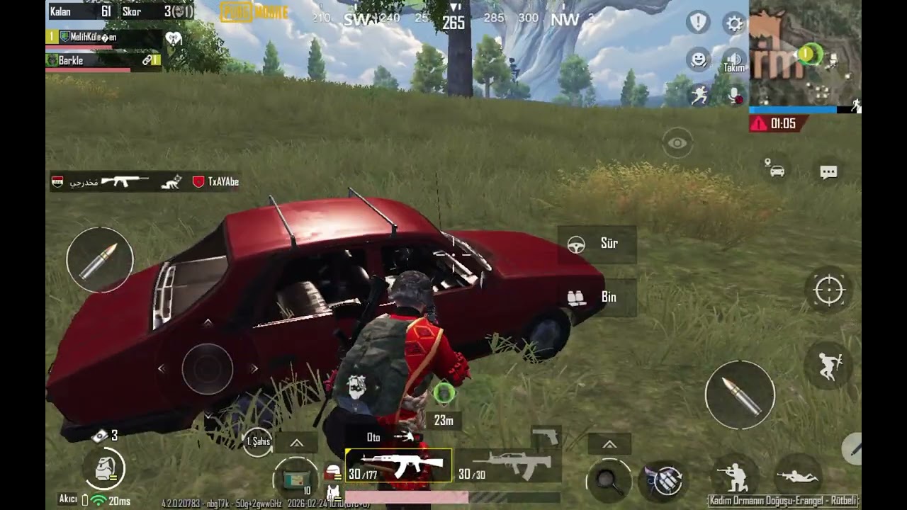Pubg Mobile oynuyorum eğlenceli As ustası oldum