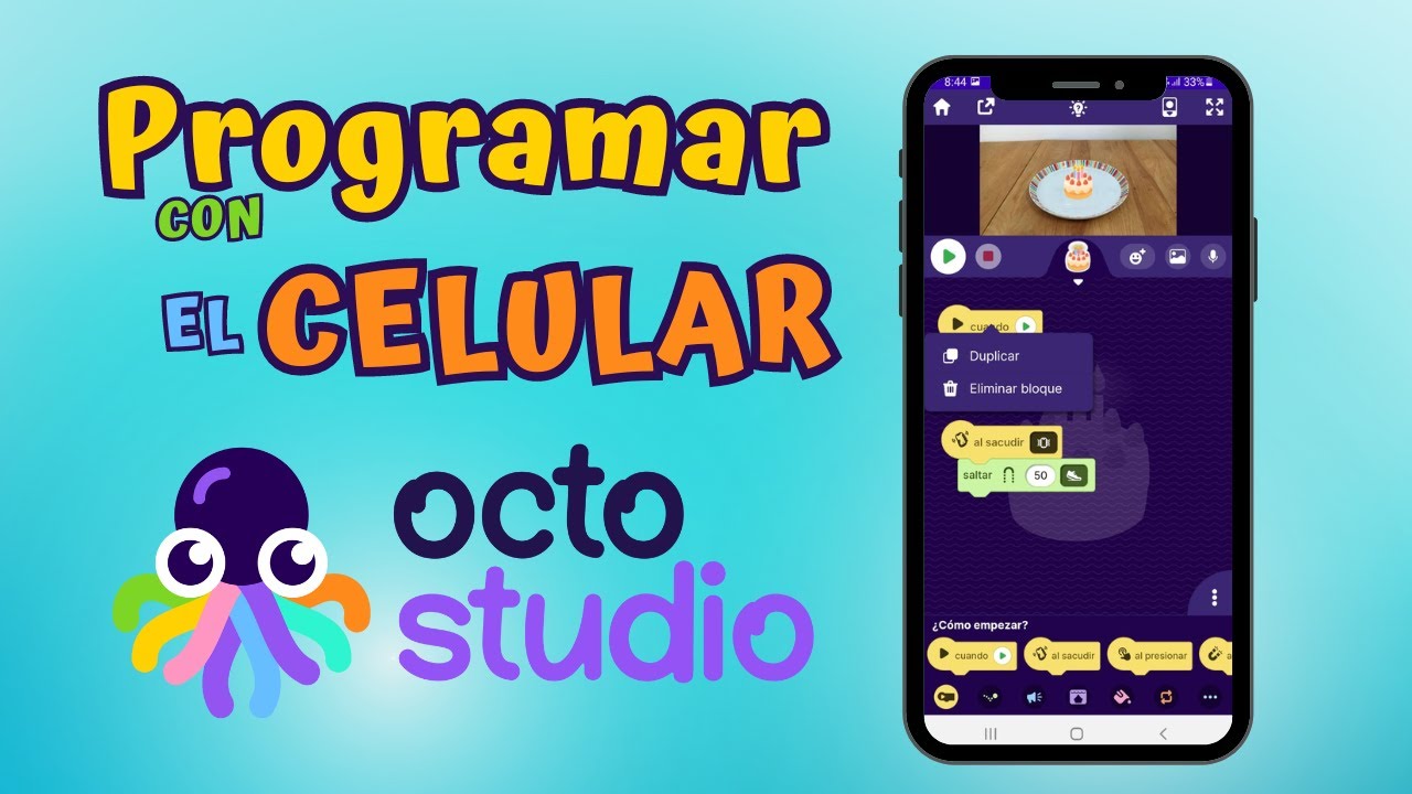 Octostudio app: tutorial en espa&ntilde;ol completo | C&oacute;mo funciona Octostudio para programar desde celular