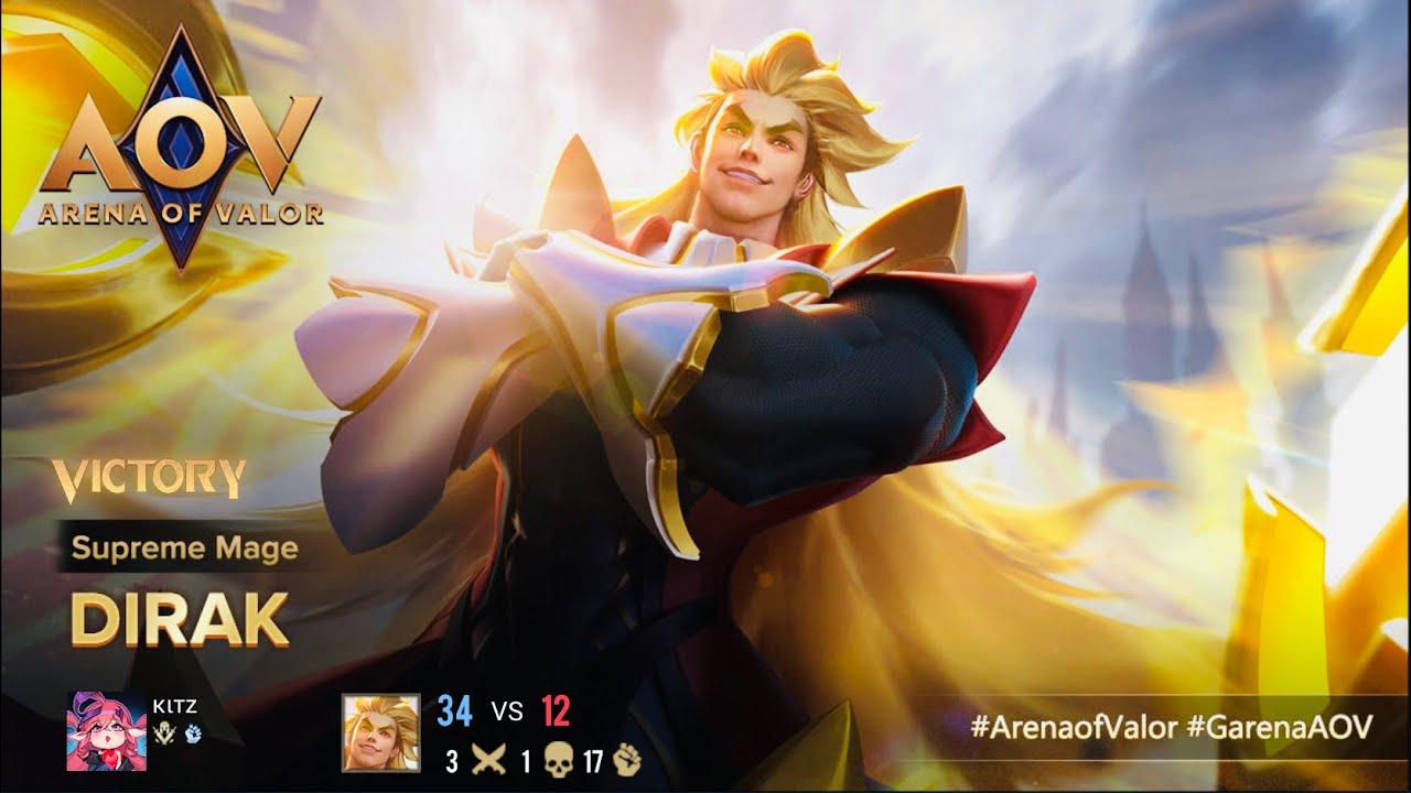 AOV - Arena Of Valor - Dirak gameplay | After nerf his passive |