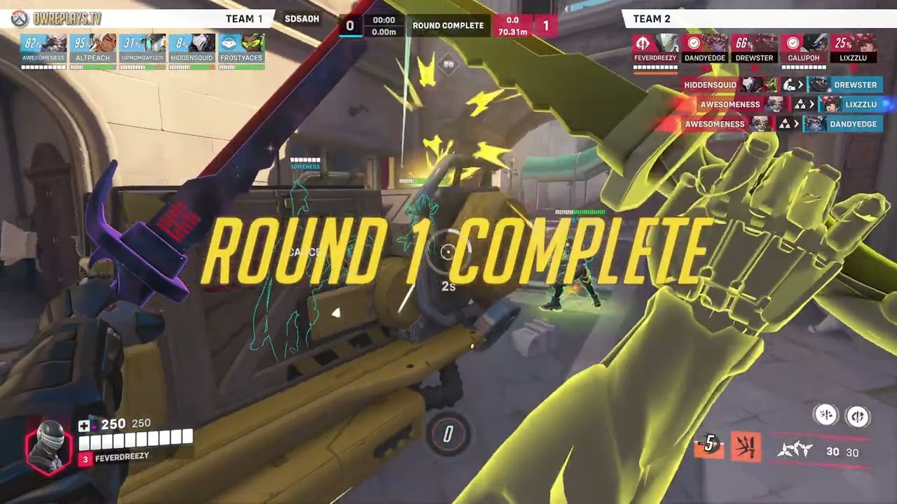 Bullying hitscans on Genji by FEVERDREEZY — Overwatch 2 Replay SD5AOH