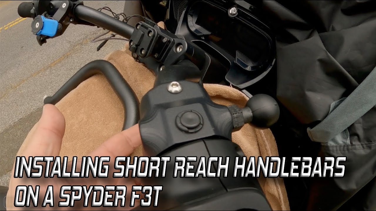 Installing short reach handlebars on Can Am F3T