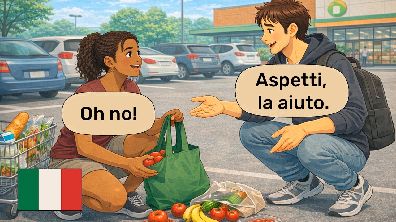 12 Short Italian Dialogues for Beginners | Italian Conversations (A1-A2)