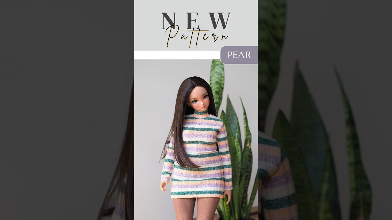How to sew a Turtleneck Dress for Smart doll