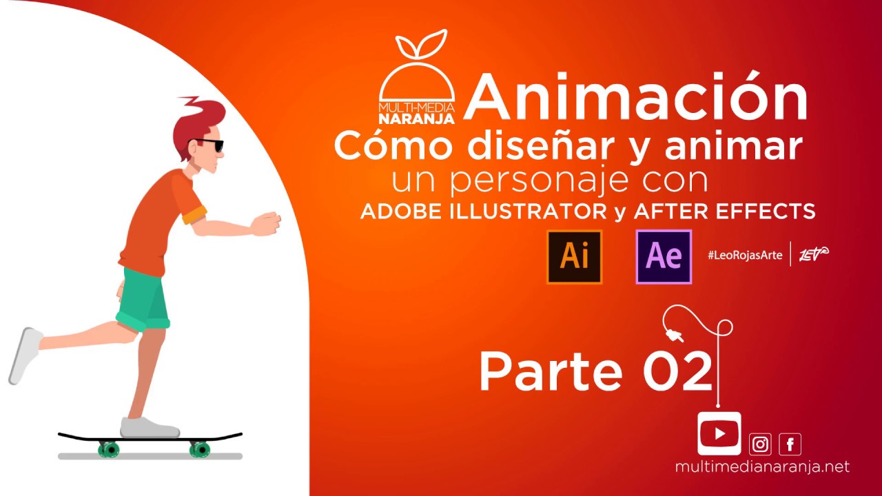 MOTION GRAPHICS - Parte 02 - Cómo diseñar y animar un personaje con ADOBE Illustrator/After Effects