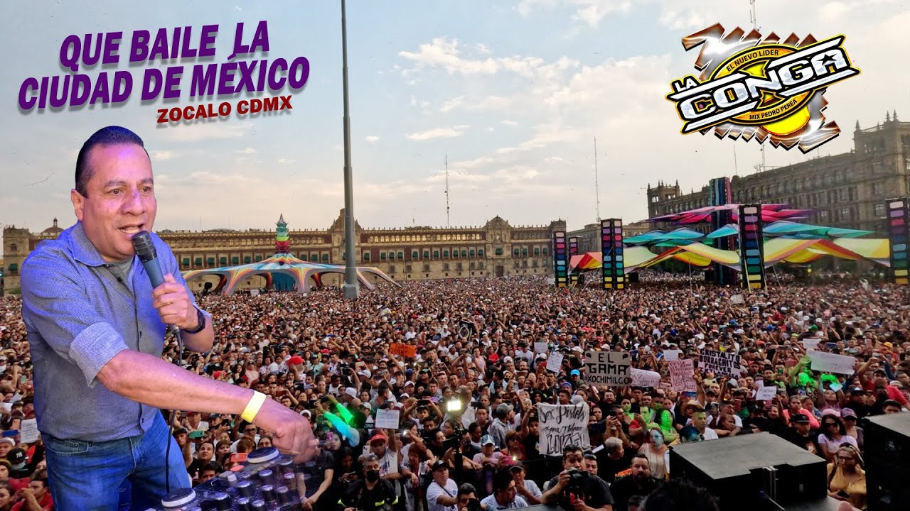 🔥 QUE BAILE LA CIUDAD DE MEXICO | SONIDO LA CONGA | ZOCALO CAPITALINO
