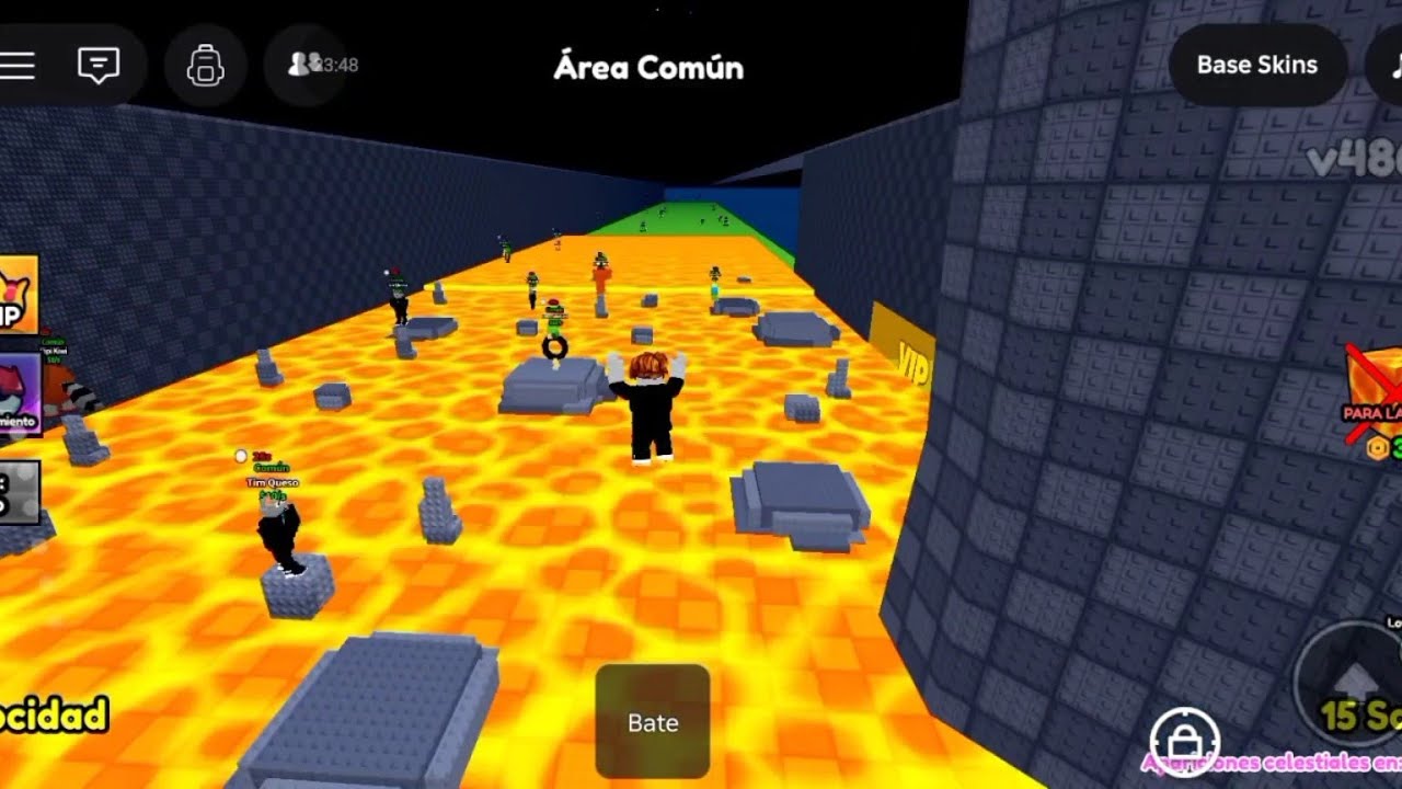 Baja gravedad!!🌙en Sobrevive a la lava por brainrots de Roblox🌋
