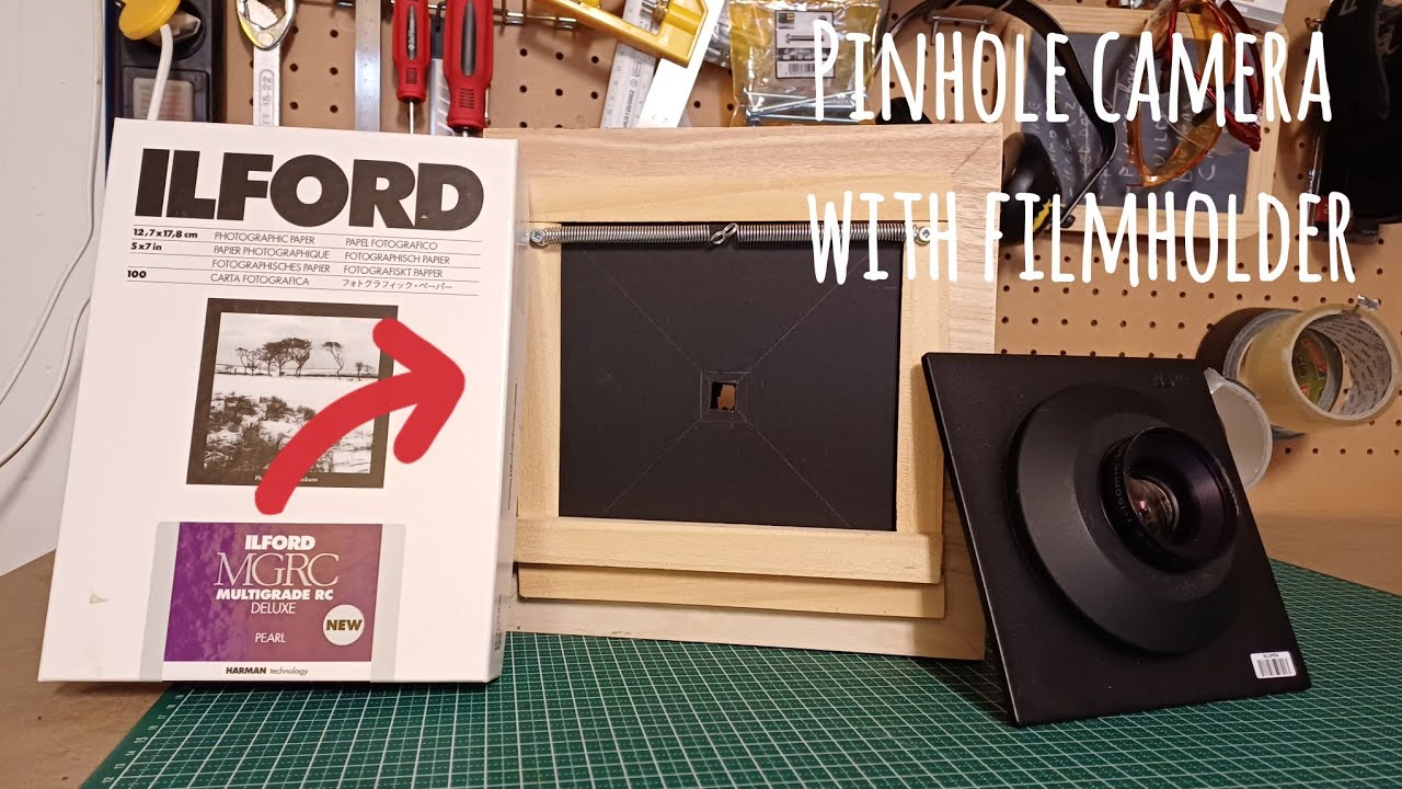 How to build a pinhole camera with film holders. *can be used as a fixed lens camera. #photography
