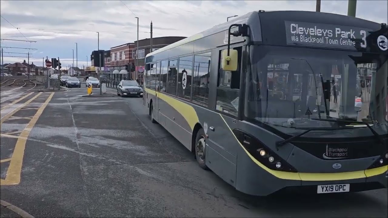 149 - PALLADIUM Buses and Blackpool Trams in Cleveleys on Monday 20th March 2023