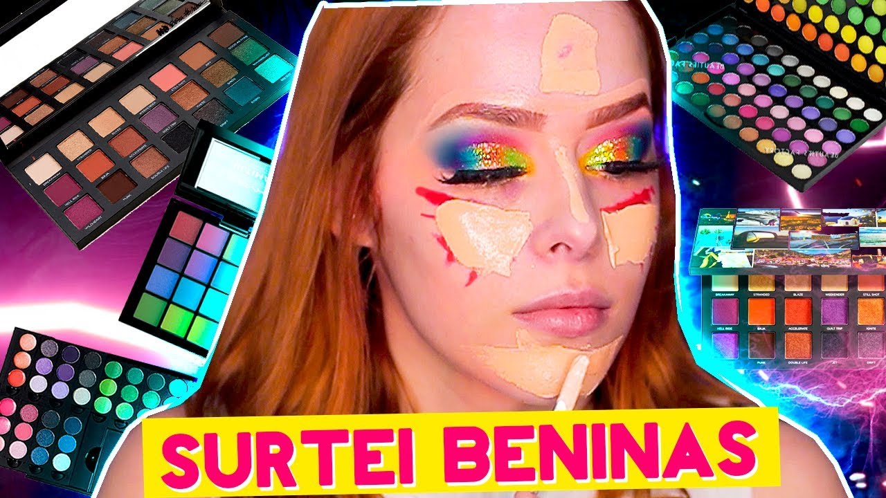 USEI TODAS PALETAS de SOMBRAS COLORIDAS NESSA MAKE