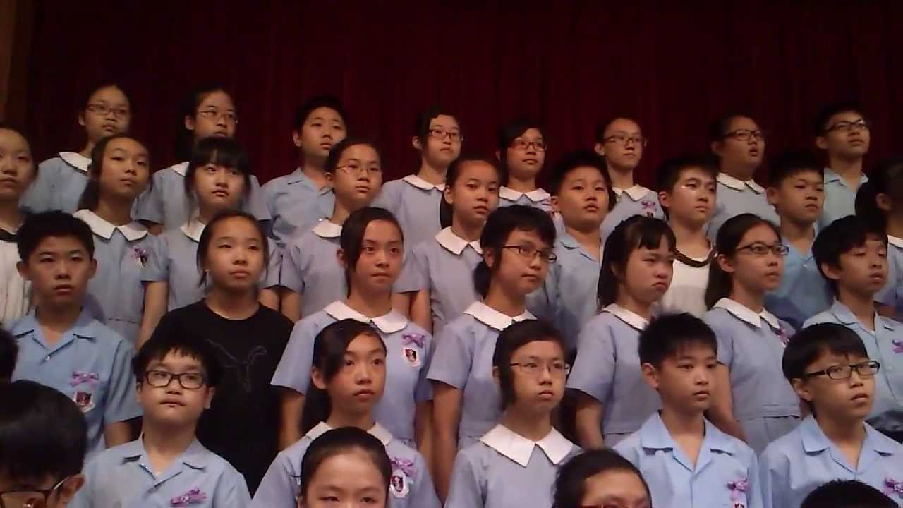 2012-13年度沙循小六畢業生獻唱「友誼萬歲」