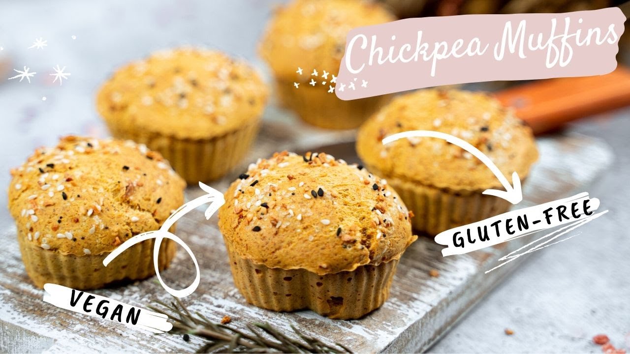 Gluten- Free Savory Muffins  | Vegan | Low-Carb | Healthy Easy Chickpea Muffins