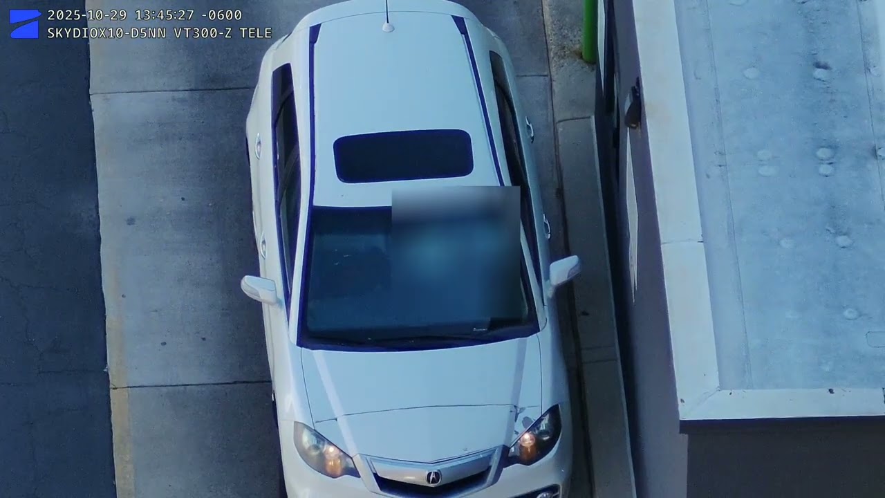 What does a Denver police drone see? - Flying to a triggered hold-up alarm