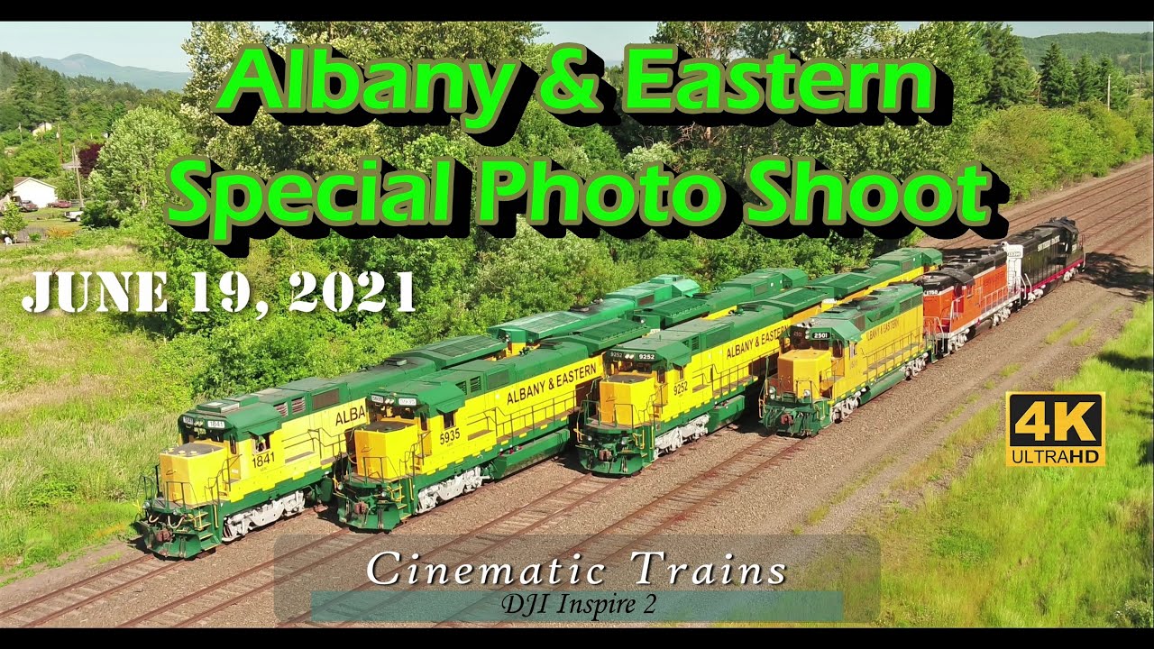 Albany & Eastern Railroad Rare Photo/ Video Shoot (4K) | June 19, 2021 | DJI Inspire 2