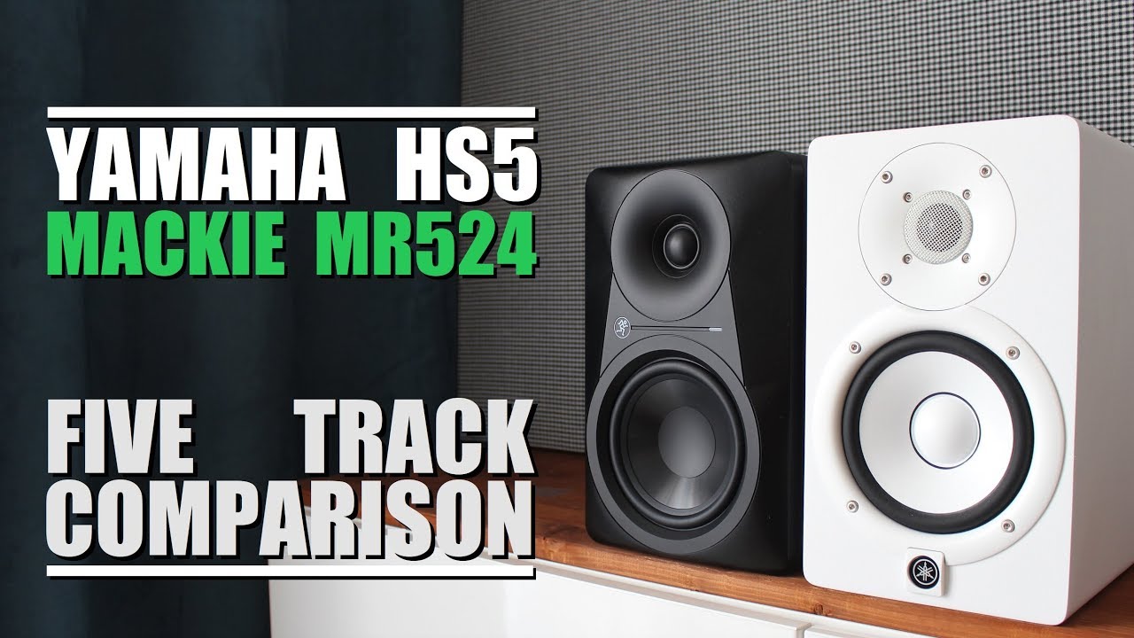 Mackie MR524 vs Yamaha HS5  ||  5 Track Comparison
