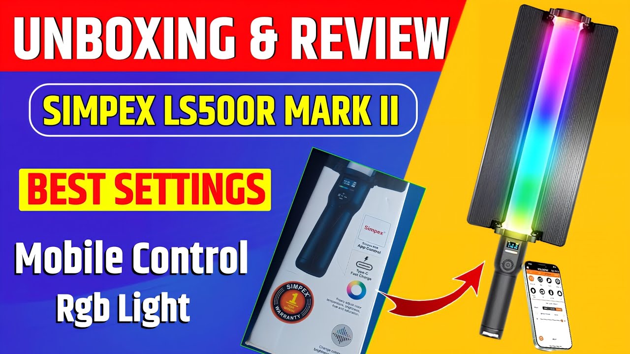 RGB LCR Simpex App Control Light LS500R Mark II | LCR Simpex LS500R Mark 2 Unboxing and Review 2025