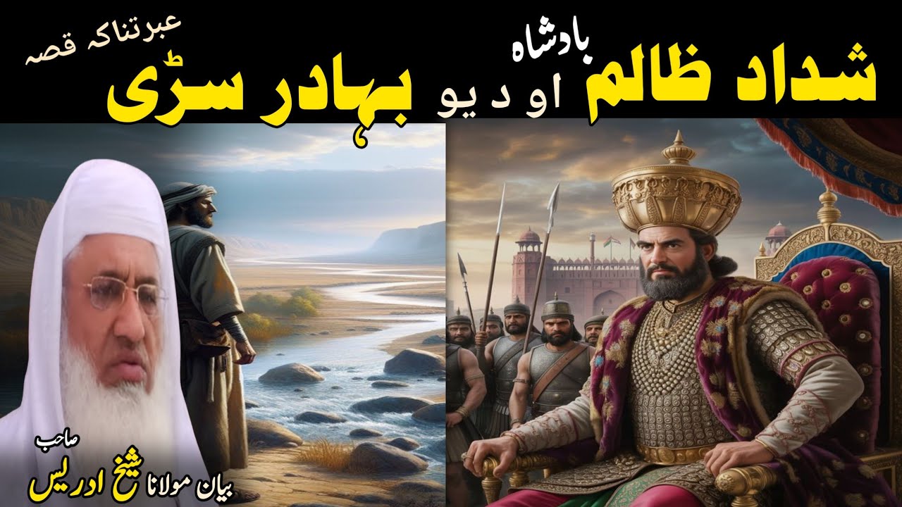 Pashto Bayan/Shedad zalim badsha Qisaa/Molana Skhikh Idress shahib/ شداد ظالم بادشاہ قصہ 