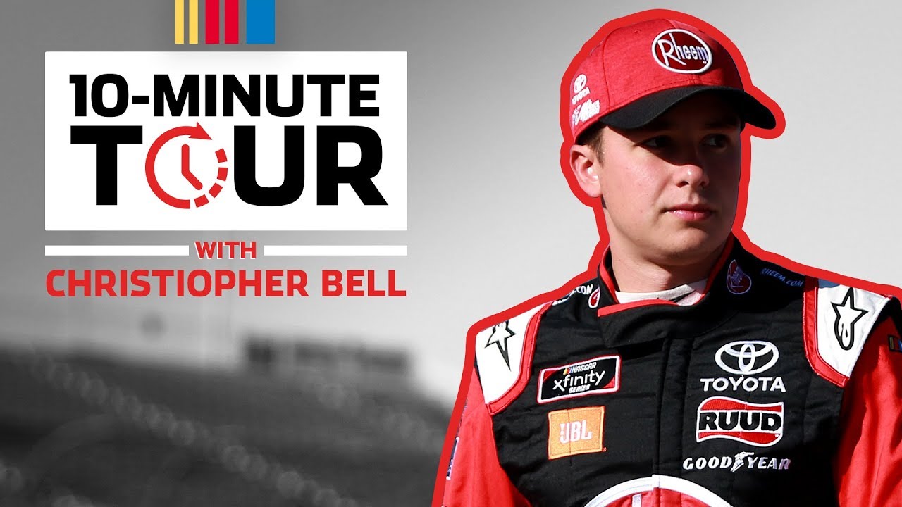 10-Minute Tour: Christopher Bell, Jeff Burton tour NBC compound  | Dover International Speedway