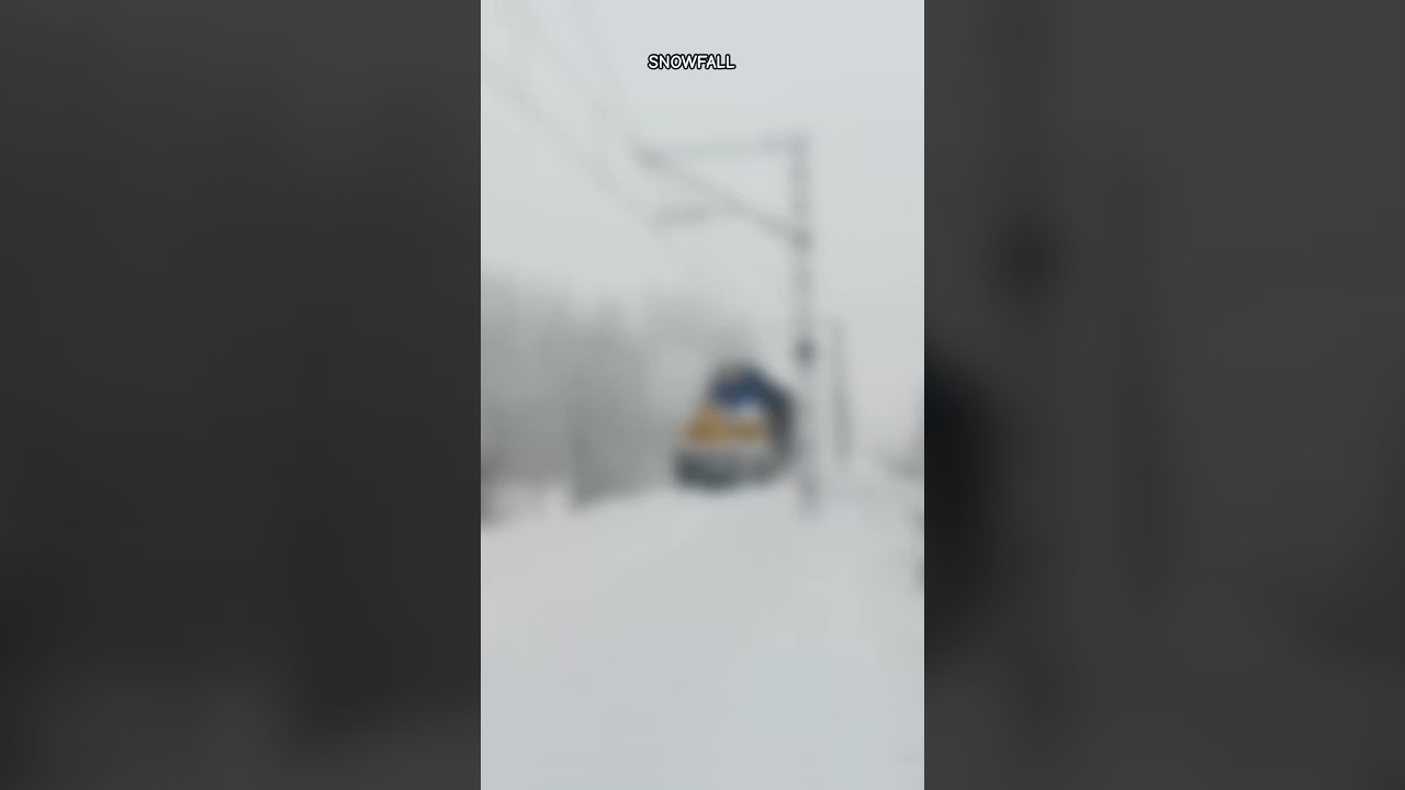 snow removed from train tracks in kashmir #usbrlproject #usbrl #update #travel #kashmir