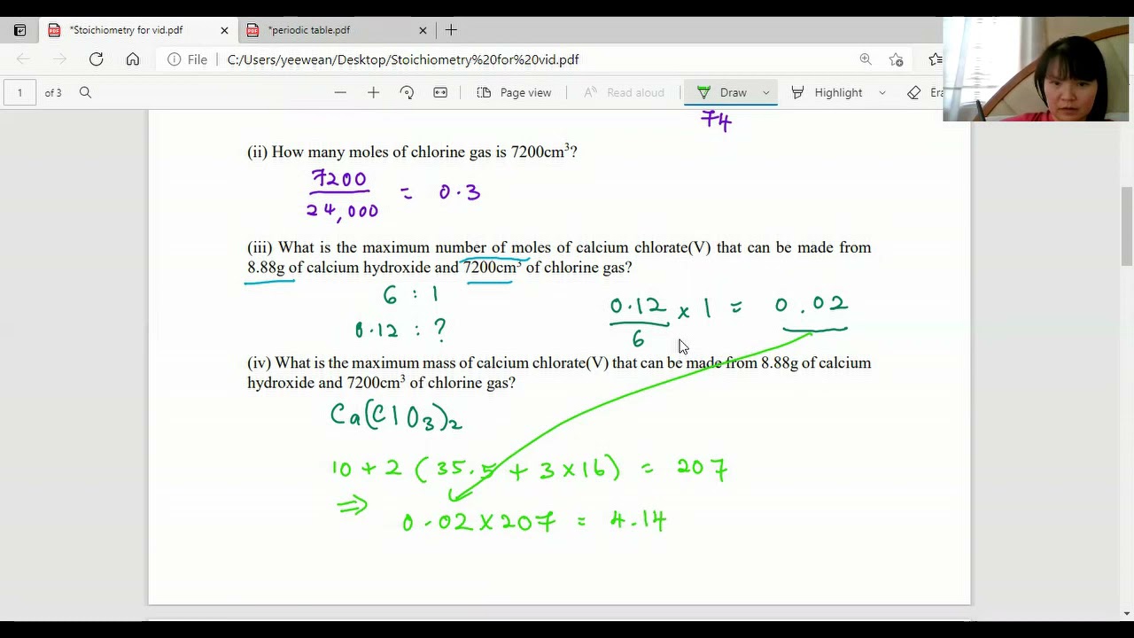 IGCSE Chemistry: Stoichiometry revision