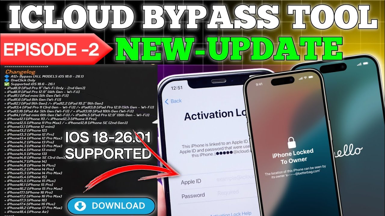 Обход iCloud для iPhone XR-17 Pro Max | Обновление инструмента EFT | Обновление инструмента Griff...