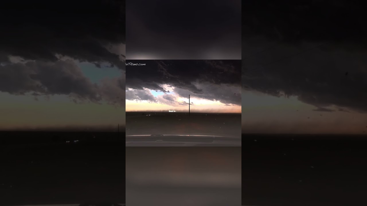 Monster rain-wrapped mesocyclone with a powerful supercell near Clovis, New Mexico. Beast!