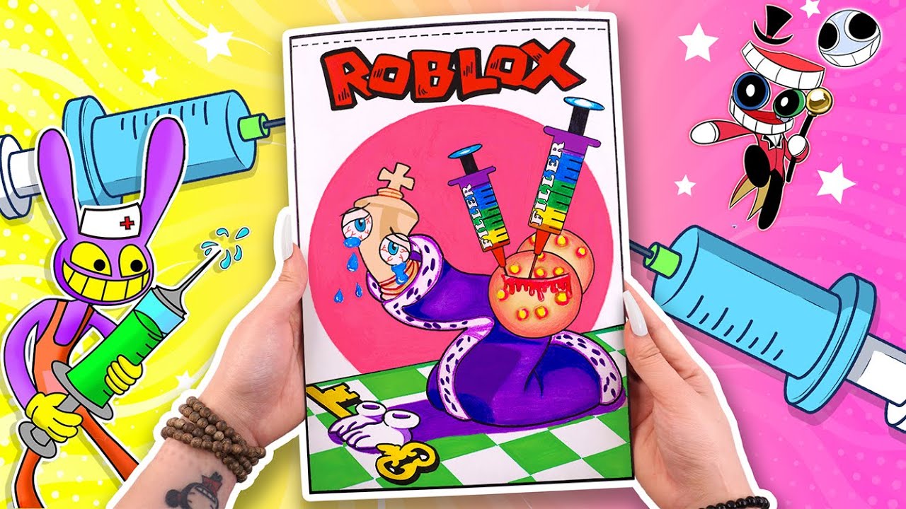 🎪Сделай сам из бумаги 🎪 Kinger Visit the Doctor | Удивительный цифровой цирк | Пакет-слепок «Выда...