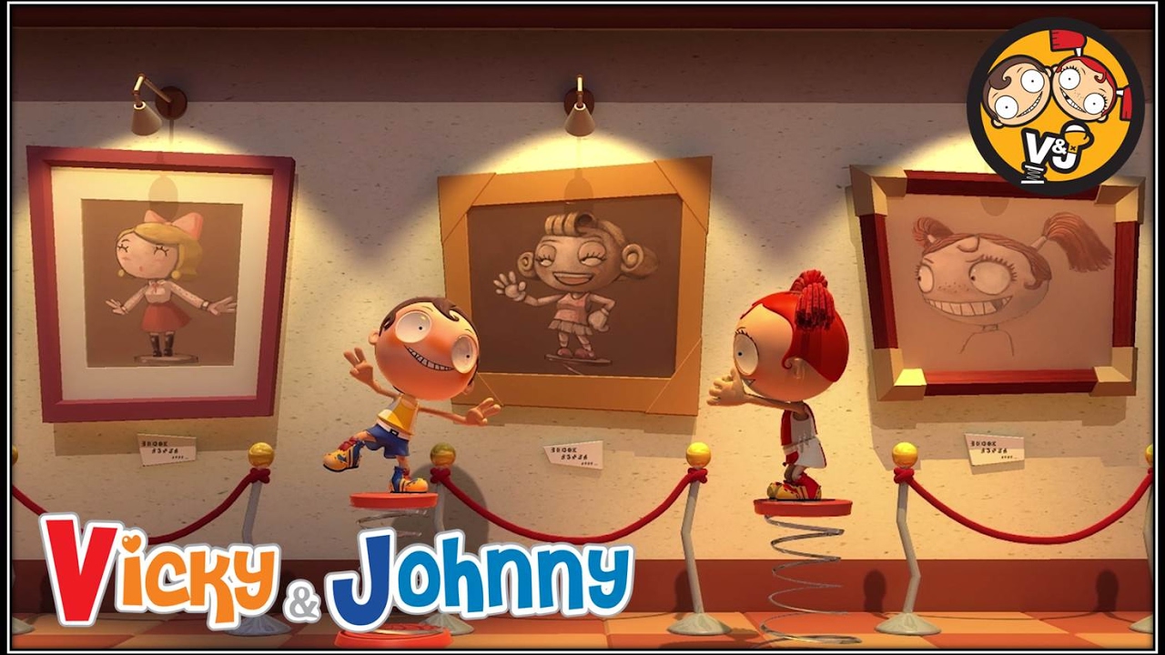 Vicky & Johnny | Episode 42 | ART GALLERY | Full Episode for Kids | 2 MIN